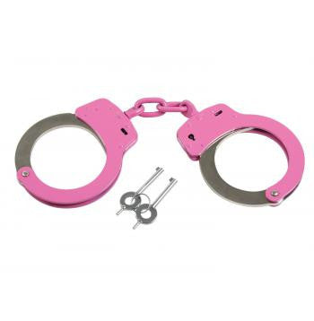 Pink Handcuffs With Belt Loop Pouch - Delta Survivalist