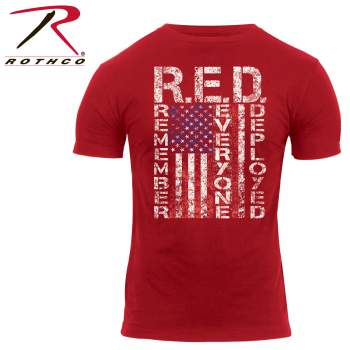 Athletic Fit R.E.D. (Remember Everyone Deployed) T-Shirt - Delta Survivalist