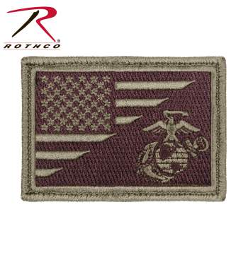 US Flag / USMC Globe and Anchor Morale Patch