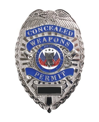Deluxe "Concealed Weapons Permit" Badge - Delta Survivalist