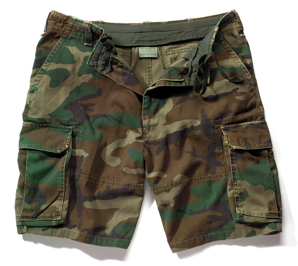 Vintage Camo Paratrooper Cargo Shorts - Delta Survivalist