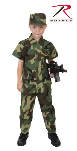Kid's Camouflage Soldier Costume - Delta Survivalist