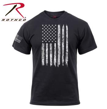 Distressed US Flag T-Shirt - Delta Survivalist