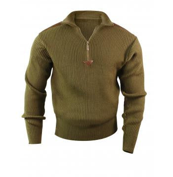 Quarter Zip Acrylic Commando Sweater - Delta Survivalist