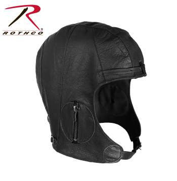 WWII Style Leather Pilots Helmet - Delta Survivalist