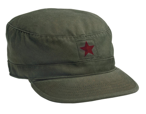 Vintage Fatigue Cap w/ Red Star - Delta Survivalist