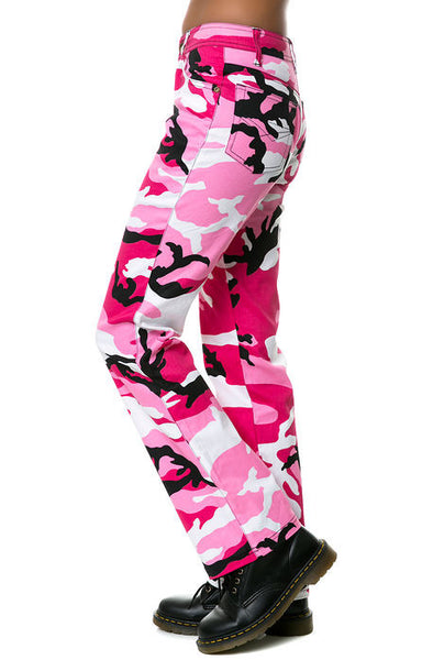 Womens Camouflage Stretch Flare Pants - Delta Survivalist