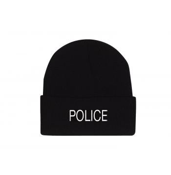 Embroidered Police Watch Cap