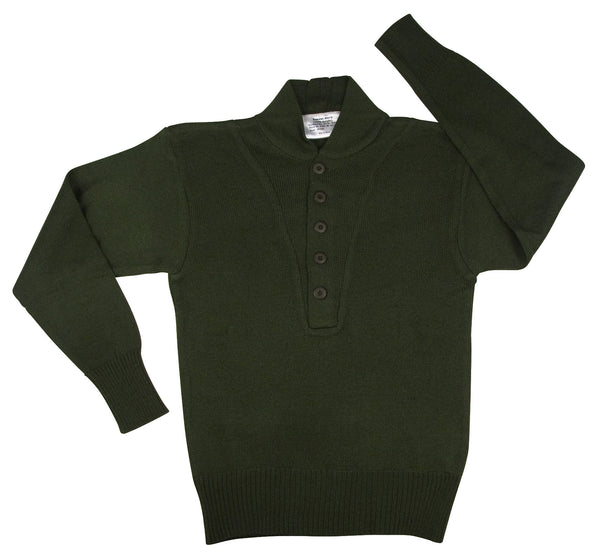 G.I. Style 5-Button Acrylic Sweater - Delta Survivalist