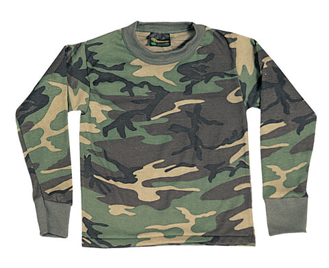 Kids Long Sleeve Camo T-shirt - Delta Survivalist