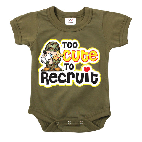 Infant One-Piece / Too Cute To Recruit - Delta Survivalist