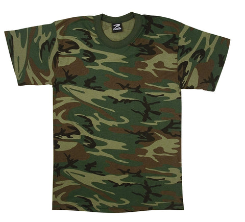 Woodland Camo U.S. Made T-Shirt - Delta Survivalist