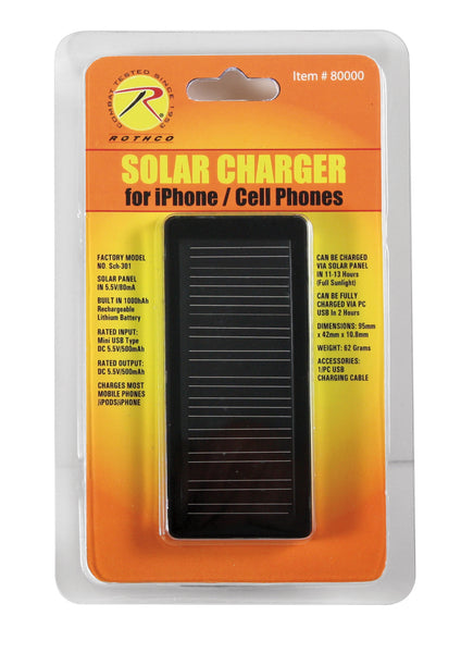 Cell Phone/iPhone Solar Charger - Delta Survivalist