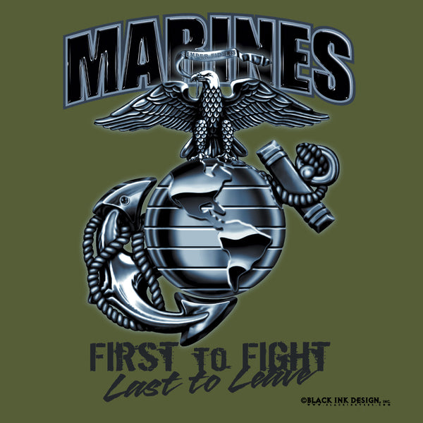 Marines 'First To Fight' T-Shirt - Delta Survivalist