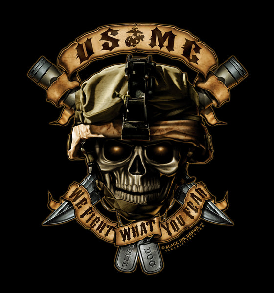 USMC 'We Fight What You Fear' T-Shirt