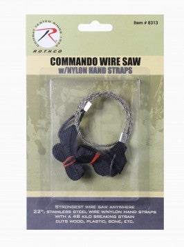 Commando Wire Saw with Nylon Hand Straps - Delta Survivalist
