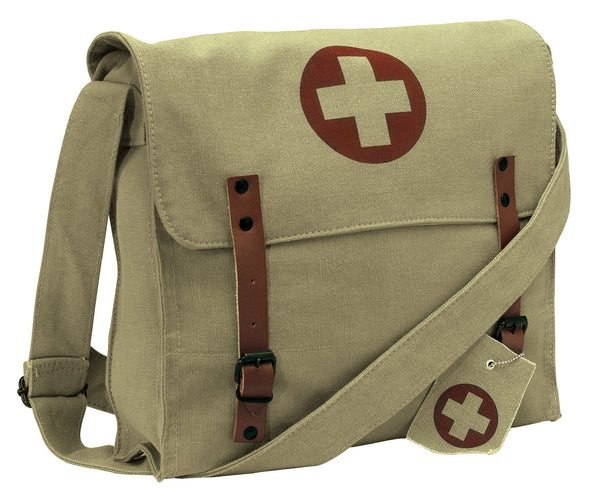 Vintage Medic Bag with Cross